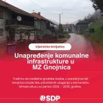Vijećnička inicijativa za unapređenje komunalne infrastrukture u MZ Gnojnica